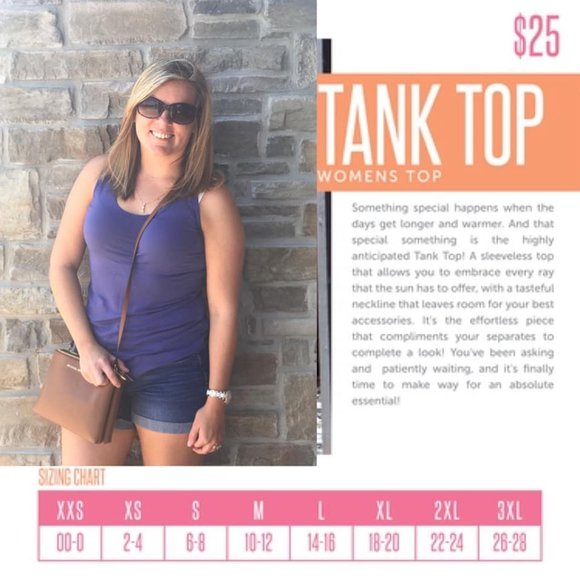 Lularoe Tank Top - Picture 2 of 2
